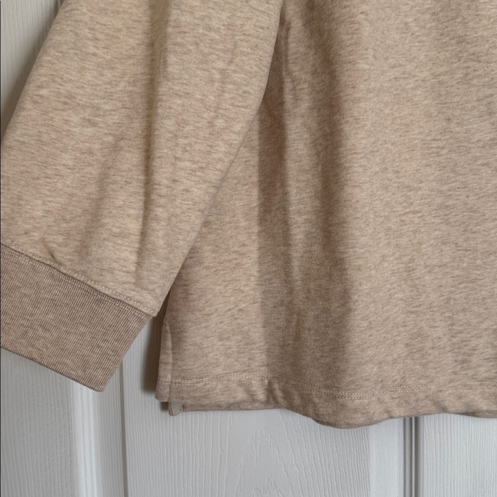 NWT AE Tan Heather Pullover Sweatshirt - Picture 2 of 4